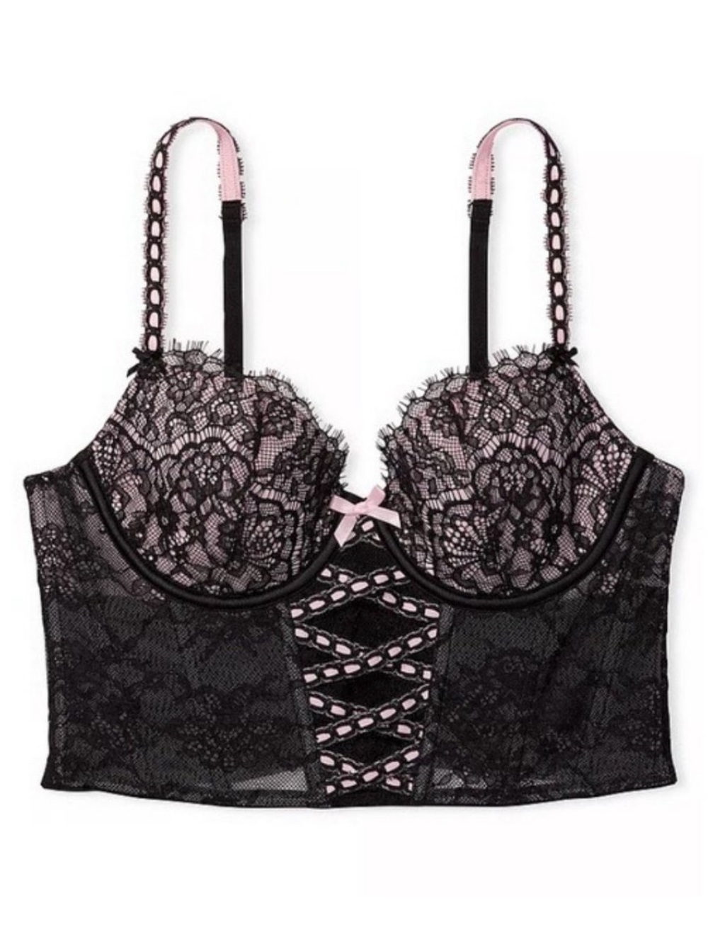 Victoria's Secret Dream Angels Ribbon Slot Corset Bra